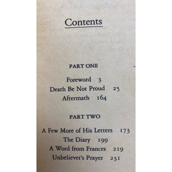 Death Be Not Proud By John Gunther Paperback Memoir 1993 Harper Perennial Librar - Picture 3 of 5